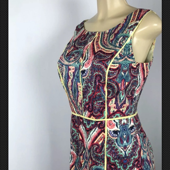 Robbie Bee Dress sz 6 Sleeveless Paisley - Picture 2 of 6